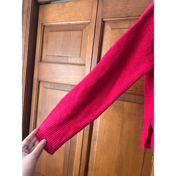 Abercrombie & Fitch Women's Classic Easy Turtleneck Ribbed Sweater Pink Size XS - Picture 5 of 14